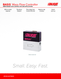 Thumbnail of document Data Sheet - OEM Basis Flow Controllers